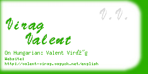 virag valent business card